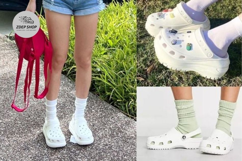 Mẹo phối màu dép sục và quần sao cho “ăn ý”