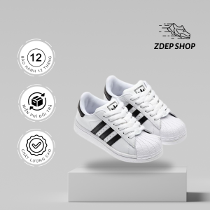 Giày sneaker phong cách cá tính, đế sò độc đáo, thiết kế unisex. Giày thể thao cổ thấp trắng đen, phong cách tối giản