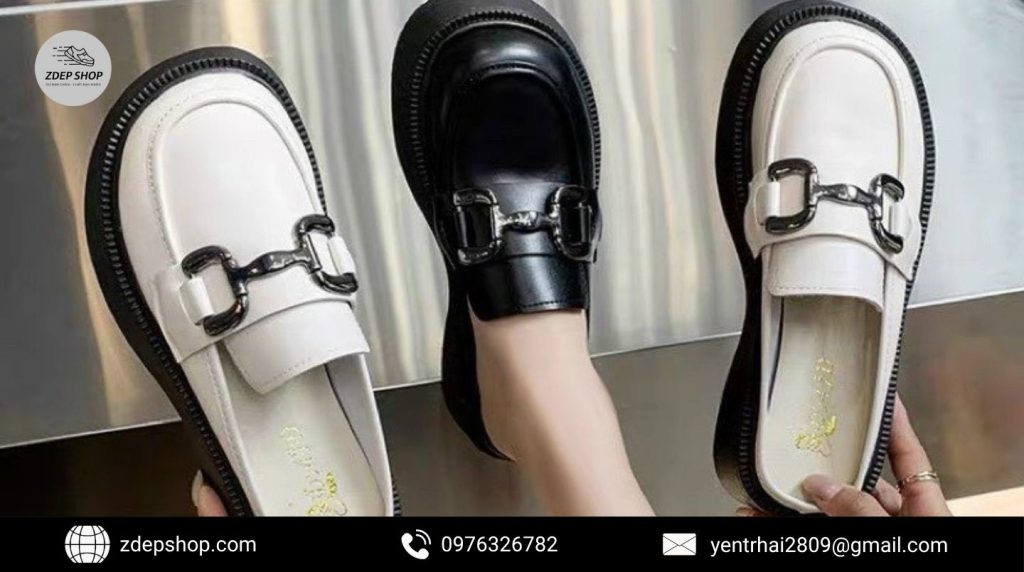 Dép sục da Item thời trang không thể thiếu năm nay