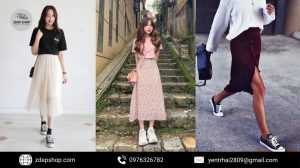 Giày sneaker phối đồ nữ Bí quyết mặc đẹp và sành điệu